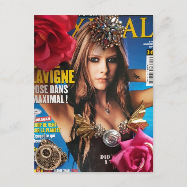 Avril Lavigne Postkarte (Vorderseite)