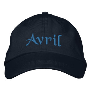 Avril Personalisiert bestickt Baseball Cap Blue Bestickte Kappe