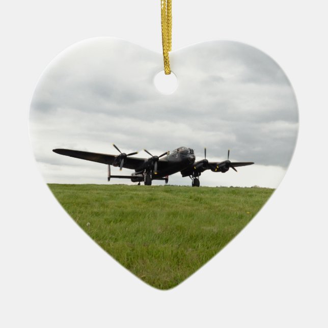 Avro Lancaster Mit einem Taxi fahren Keramikornament (Vorne)