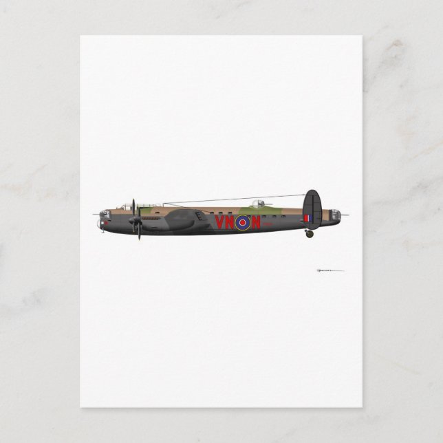 Avro Lancaster Postkarte (Vorderseite)