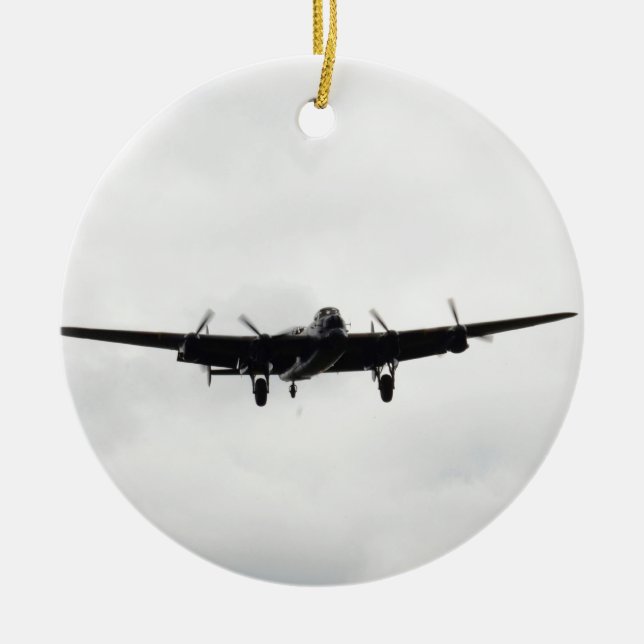 Avro Lancaster schwerer Bomber Keramikornament (Vorne)
