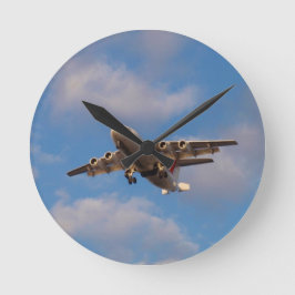 Avro RJ85 Jet Landing Runde Wanduhr
