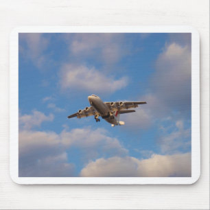 Avro RJ85 Jet Landung Mousepad