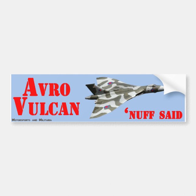 Avro Vulcan Aufkleber Autoaufkleber (Vorne)
