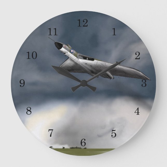 Avro Vulkan Bomber Große Wanduhr (Vorderseite)