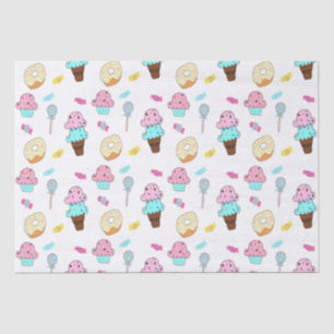 Avryl Fleurs Niedlicher Eis-Creme-Cupcake-Donut Seidenpapier