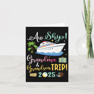 Aw Cruise Ship Oma und Grandson Trip 2025 Fami Karte