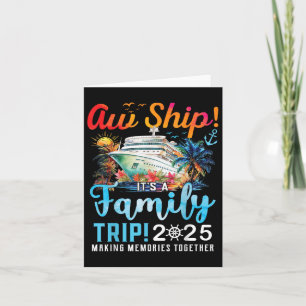 Aw schickt seine Familienreise 2025-Familie zum Cr Karte
