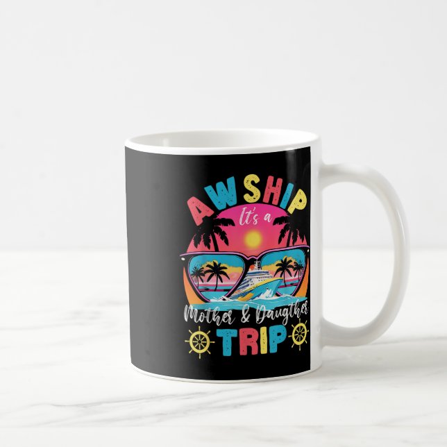Aw schickt seine Mutter und Amp; Daughter Retro-So Kaffeetasse (Rechts)