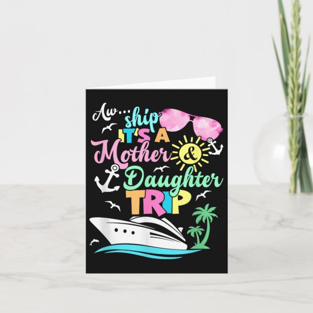 Aw schickt seine Mutter und Amp; Tochter Trip Fami Karte (Vorderseite)