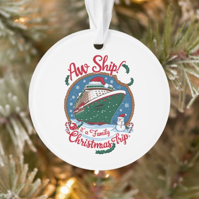 Aw Ship C'est une croisière de Noël en famille (Arbre)
