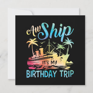Aw Ship Das ist meine Geburtstagsreise Einladung