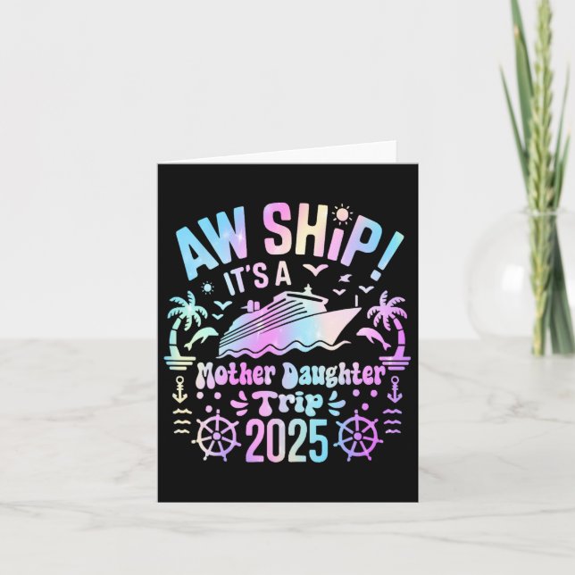 Aw Ship ist unsere Mutter-Tochter-Reise 2025 Match Karte (Vorderseite)