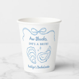 Aw Shuck Oyster Coastal Junggeselinnen-Abschied Pappbecher