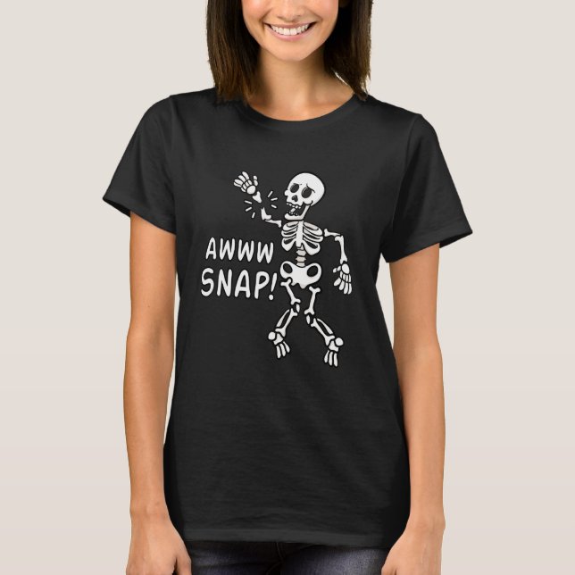 Aw Snap gebrochene Armverletzung Wrist Operation R T-Shirt (Vorderseite)