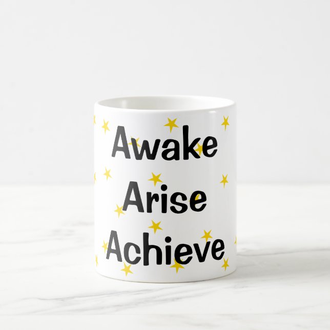Awake Arise Achieve Kaffeetasse (Mittel)