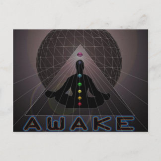 AWAKE-LOGO POSTKARTE