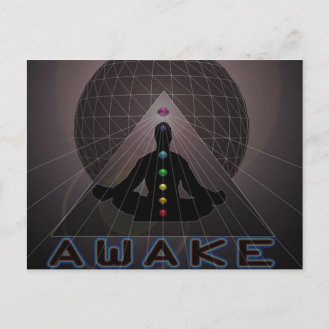 AWAKE-LOGO POSTKARTE (Vorderseite)