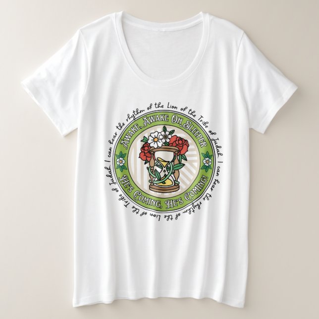 Awake Oh Sleeper, er kommt, er kommt! Große Größe T-Shirt (Design vorne)