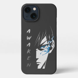 AWAKEN - Halbface Anime T - Shirt iPhone Hülle