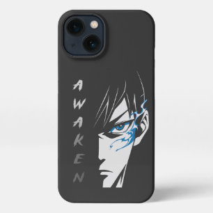 AWAKEN - Halbface Anime T - Shirt iPhone Hülle