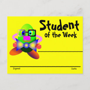 Award für Anerkennung Postkarte