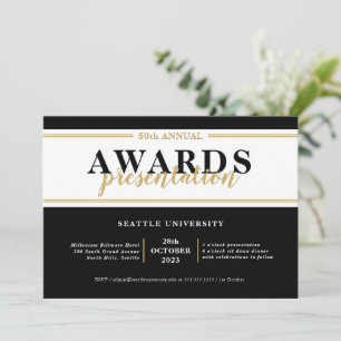 AWARDS DINNER Moderne Veranstaltung einfaches köni Einladung
