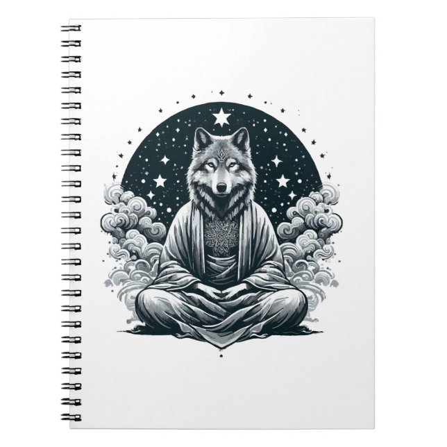 Aware Wolf Notizblock (Vorderseite)