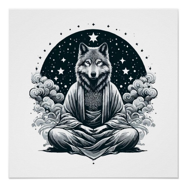 Aware Wolf Poster (Vorderseite)