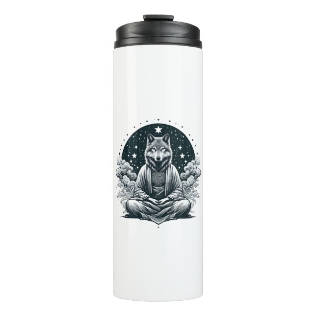 Aware Wolf Thermosbecher (Vorderseite)