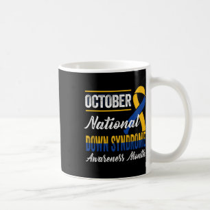 Aware zum Yellow and Blue Ribbon-Down-Syndrom im O Kaffeetasse