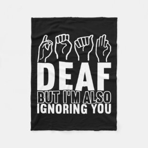 Awareness Asign Language American Sign Language Fleecedecke