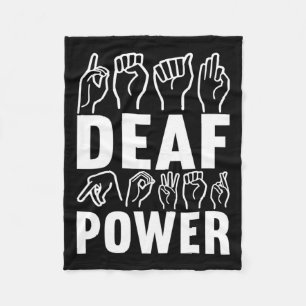 Awareness Asign Language American Sign Language Fleecedecke