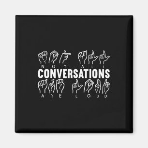 Awareness Asign Language American Sign Language Magnet