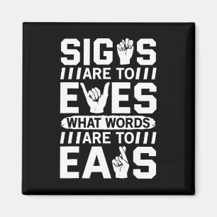 Awareness Asign Language American Sign Language Magnet