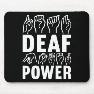 Awareness Asign Language American Sign Language Mousepad