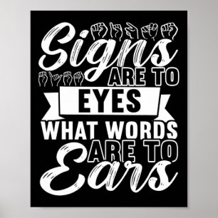 Awareness Asign Language American Sign Language Poster