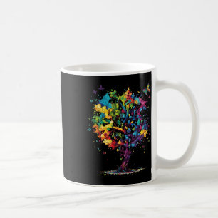Awareness Autism Puzzle Pieces farbenfrohe Bäume N Kaffeetasse