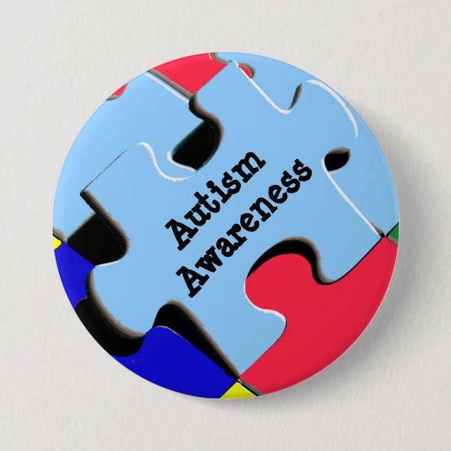Awareness-Button Puzzleteile Button (Vorderseite)