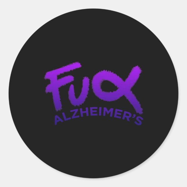 Awareness Dementia Runder Aufkleber (Vorderseite)