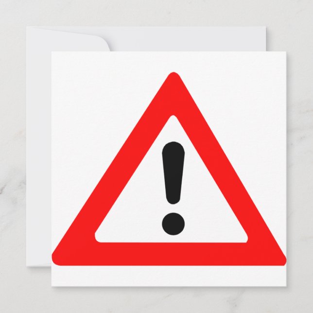 Awareness-Dreieck-Symbol Einladung (Vorderseite)