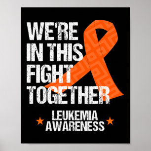 Awareness Family Fight Orange Ribbon Geschenk Poster