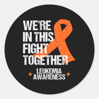 Awareness Family Fight Orange Ribbon Geschenk Runder Aufkleber