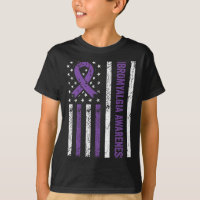 Awareness-Flagge Fibro-Krieger Lila Band 