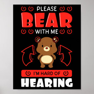 Awareness Hearing Aid Implantat Asl Bitte beachten Poster