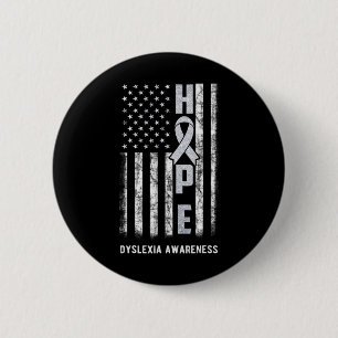 Awareness Month T-Shirt Silbernes Band USA-Flagge  Button