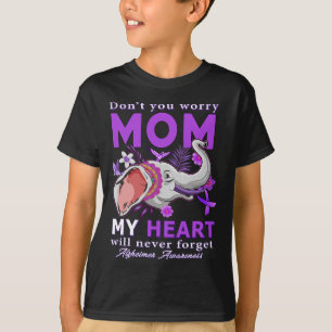 Awareness-Schleife Mein Herz wird Mama nie vergess T-Shirt