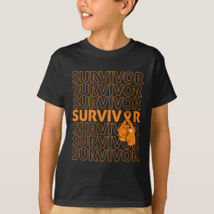 Awareness Survivor Orange Ribbon Boxhandschuhe 1 T-Shirt