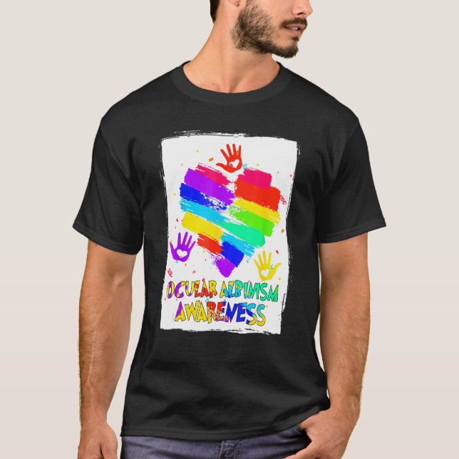Awareness Wear Regenbogen 2 T-Shirt (Vorderseite)