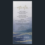 Awash Elegante Wasserfarbe im Menü für Surfhochzei Menükarte<br><div class="desc">Awash Elegant Watercolor im Surfen mit Imitate Gold Foil Script und Details Hochzeitsmenükarten mit trendigem handgeschriebenem Script Schriftart! ~ Karo mein Shop zu sehen,  die gesamte Hochzeitskollektion mit diesem Design!</div>